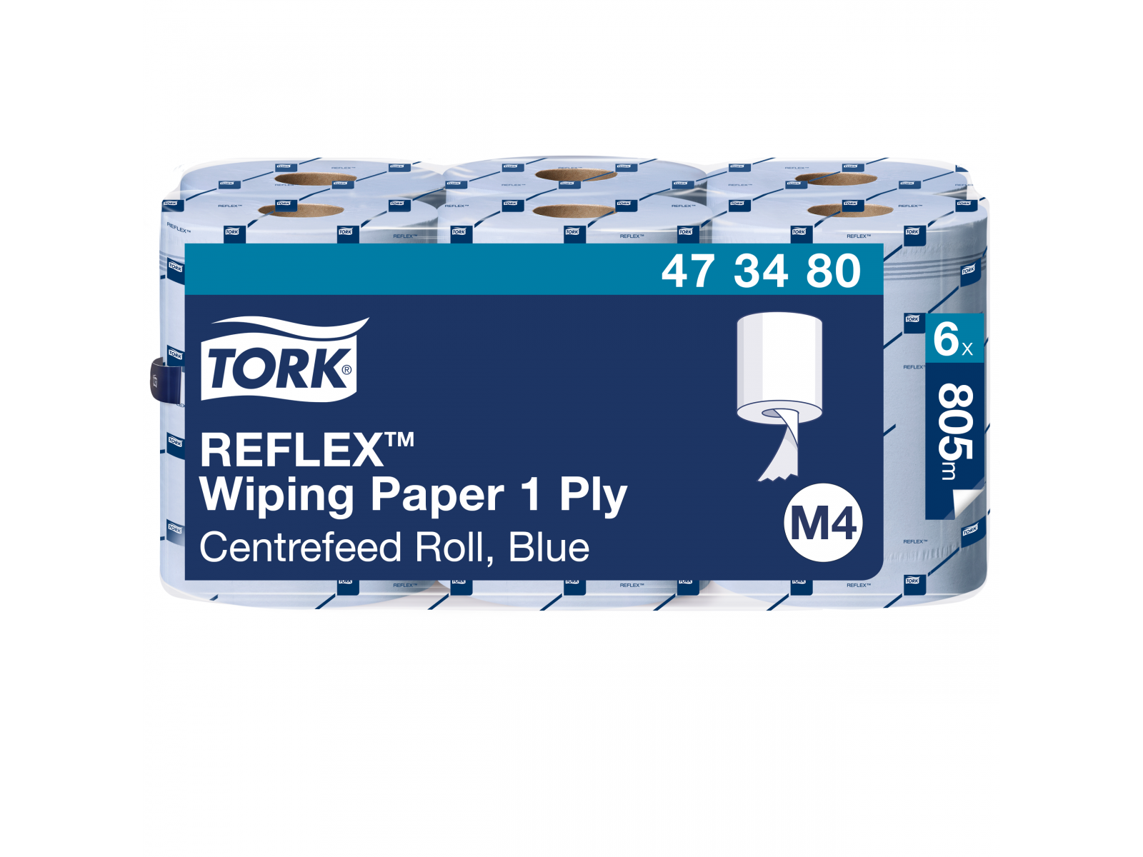 Ręcznik M4 REFLEX x6 Tork 473480 Blue